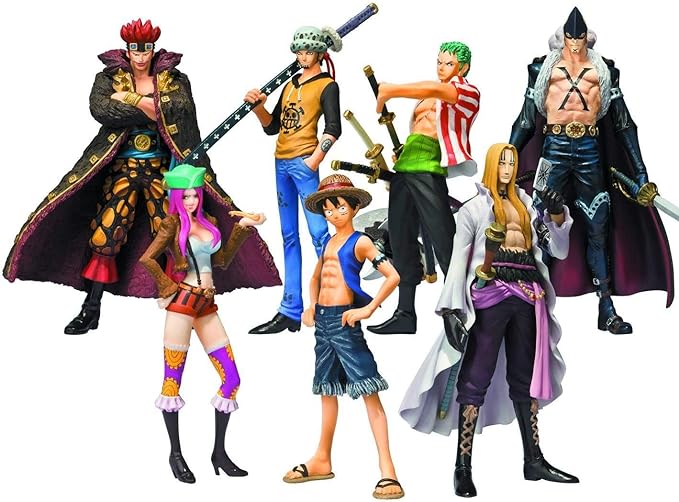 Pack de 8 Figurines One Piece Soul of Hyper Figuration